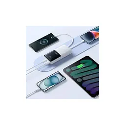 Батарея універсальна Baseus Lipow 20000mAh 22,5W PD, QC/3.0, White (P10079102213-00) - мініатюра 10