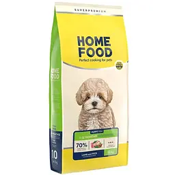 Сухий корм для цуценят малих порід Home Food Ягнятина та рис 10 кг
