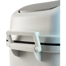 Відро для сміття MBM My Home з кришкою 6 л сіре (BIN-12 6L GRAY) - мініатюра 6