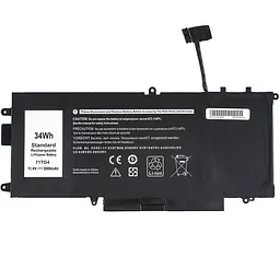 Батарея для ноутбука Dell 71TG4 (Latitude: 5289 7390) 11.4V 3000mAh Чорний - мініатюра 2
