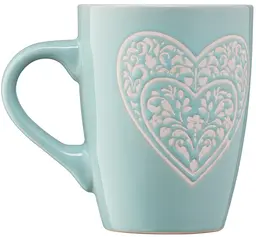 Чашка Ardesto Heart 330 мл, блакитний (AR3467BL) - мініатюра 4