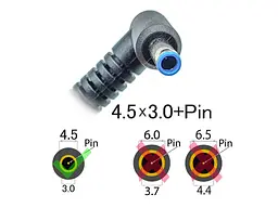 Блок живлення для HP Stream 13 13-c010nr (19.5V 2.31A 45W (4.5x3.0+Pin Blue)) High - мініатюра 2