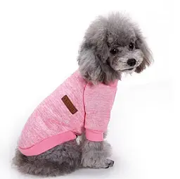 Кофта для собак та котів EcoToys Pink S ряба рожева A: 25 см B: 34 см C: 20 см 7130 - мініатюра 4