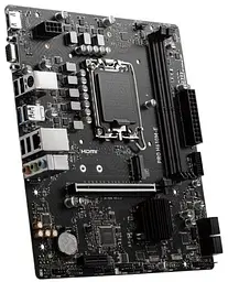 Материнська плата LGA1700, MSI PRO H610M-E, H610, 2xDDR5, Int.Video(CPU), 4xSATA3, 1xM.2, 1xPCI-E 4.0 x16, 1xPCI-E 3.0 x1, ALC893, RTL81 VGA/HDMI, MicroATX - мініатюра 4