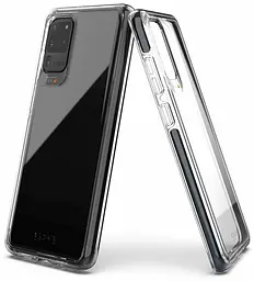 Протиударний прозорий чохол GEAR4 Piccadilly D3O з антимікробним покриттям для Samsung Galaxy S20 Ultra (6.9") Black + Transparent