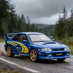 Колекційна металева модель автомобіля АвтоЕксперт Subaru Impreza WRX STI з інерцією, світлом та звуком 1:32 - мініатюра 6