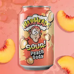 Кислий газований напій Warheads Sour Peach Soda 355 мл - мініатюра 2
