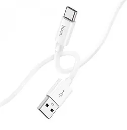 Кабель Hoco X87 Magic silicone charging data cable for Type-C White