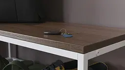 Банкетка універсальна Ferrum-decor Слайм 45x63x26 білий ДСП Дуб Сонома Трюфель 16мм (FRD-104078) - мініатюра 3