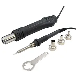 Паяльна станція Lukey 852D+FAN фен, паяльник - мініатюра 5