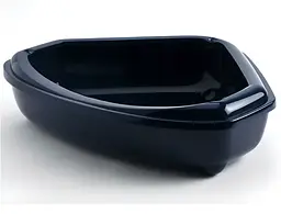 Туалет для котів Moderna Cozi з бортиком кутовий синій 55х45х14 см C146331 - мініатюра 2