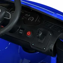 Джип радіокерований 2.4G 2 мотори 35W акумулятор 12V7-9Ah MP3 USB шкіра синій (M 5796EBLRS-4) - мініатюра 2