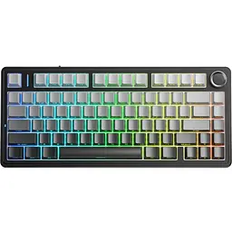 Клавіатура Aula F75 Gasket Reaper Switch Hot-Swap PBT 2.4G/BT Wireless Black Grey (6948391209913)