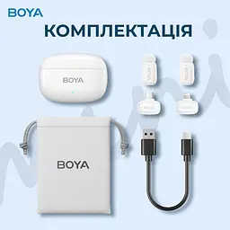 Микрофон Boya mini-13 Type-C/Lightning White (mini-13) - миниатюра 15