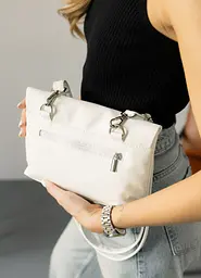 Жіноча сумка через плече Sambag Rose біла 23 х 17 х 4.5 см (94200008) - мініатюра 4