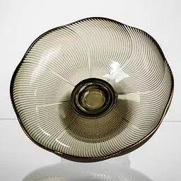 Фруктовниця на ніжці скляна 23 см кругла Yiwu HP-34-116 - мініатюра 3