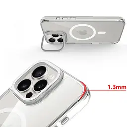 Чохол TPU Space Case Apex with MagSafe для Apple iPhone 16 Pro Max (6.9") Silver - мініатюра 3