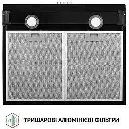 Витяжка пласка Perfelli PL 6042 BL LED - мініатюра 4