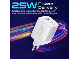 Мережевий зарядний пристрій Promate PowerPort-25AC White - мініатюра 2