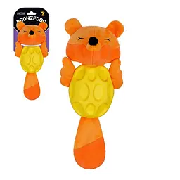 Іграшка для Собак BronzeDog Jumble М'яка Звукова Лиса 27 см помаранчева