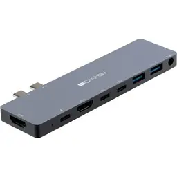 Порт-реплікатор Canyon Docking Station with 8 ports, 1*Type C PD100W+2*Type C (CNS-TDS08DG) - мініатюра 3
