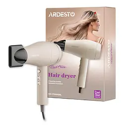 Фен Ardesto Pearl Cream HD-Y700PERL, 1800-2000Вт, 2 швидкості, 3 температурні режими, бежевий - мініатюра 9