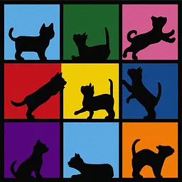 Картина за номерами Rosa Start Cats 15х15 см з мольбертом - мініатюра 2