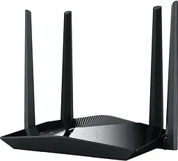 Роутер Netis NX10, Black, WiFi 6 (802.11ax), 5GHz (до 1201 Мб/с) / 2.4GHz (до 300 Мб/с), 1xGWAN, 3xGLAN, 4 зовнішні незнімні антени - мініатюра 3
