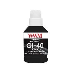 Чорнило WWM Canon GI-40 для G5040/G6040 190г Black Pigmented (KeyLock) (G40BP) - мініатюра 1