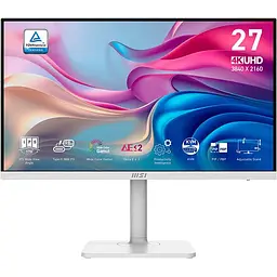 Монітор 27" MSI Modern MD272UPHW White UHD IPS 60Hz (MODERN MD272UPHW)