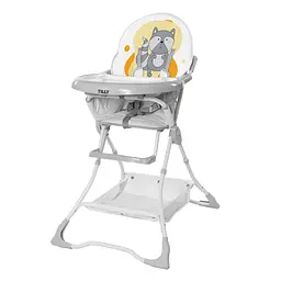 Стілець для годування TILLY Buddy Yellow Raccoon CARRELLO Сірий із жовтим