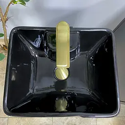 Умивальник VBI Verese black glossy напольний VBI-019006, Чорний матовий - мініатюра 5