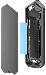 Кишеня зовнішня Dynamode, Dark Grey, M.2, Type-C 3.2 Gen2, 1xM.2 NVMe / SATA, формат 2230/2242/2260/2280 (DM-CAD-SSD14-N) - мініатюра 2