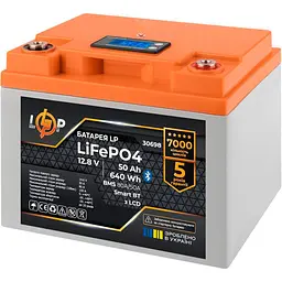 Акумулятор LogicPower LiFePO4 12V 12.8V/50Ah/640Wh [30698] [117141] - мініатюра 2