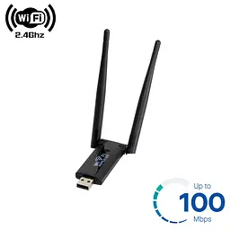 Підсилювач сигналу Wi-Fi Repeater USB 2.4G з антенами, активний ретранслятор до 20 м 100 Мбіт/с - мініатюра 2