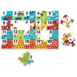 Пазл Melissa&Doug Мега "Числа - Ферма", 24 елемента (MD31002) - мініатюра 2