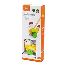 Дерев'яна каталка Viga Toys Півник (50964) - мініатюра 3