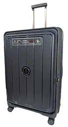 Валіза велика Airtex 253 Поліпропілен TSA 102 л Чорний Темно-синій - мініатюра 1
