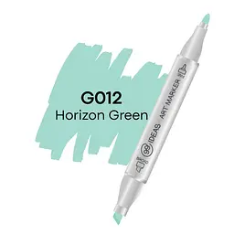 Маркер двосторонній Зелений горизонт, G012, 99IDEAS