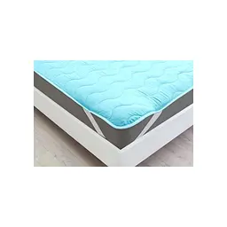 Наматрацник MirSon Eco Light №1725 Silk Air-line на резинці по кутках Blue 150x200 см (2200002890908) - мініатюра 2