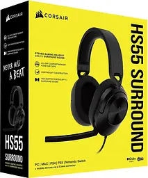 Ігрові навушники Corsair HS55 Surround Carbon (CA-9011265) [75609] - мініатюра 11