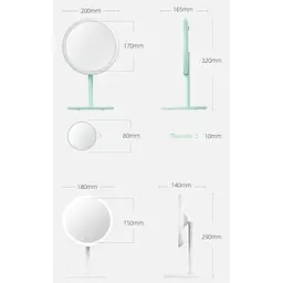 Дзеркало для макіяжу DOCO Daylight Mirror White HZJ001 [70054] - мініатюра 2