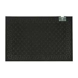 Килимок придверний Eco Fabric Луска без кромки чорний 60 х 90 см (6090-001)