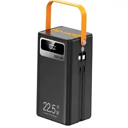 Повербанк WUW-TUGII Y105 Powerbank портативний акумулятор швидка зарядка 50 000 mAh LED-індикація Чорний