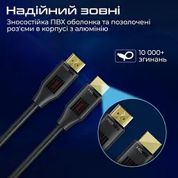 Кабель Promate HDMI-HDMI V 2.0 3 м (prolink4k60-300) - мініатюра 6