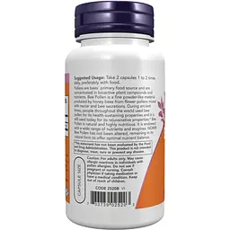 Бджолиний пилок Now Foods Bee Pollen 500 мг 100 капсул - мініатюра 3
