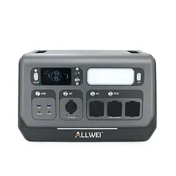 Портативна зарядна станція ALLWEI SGR-PPS2400-2PRO, 2400W/2048Wh LiFePO₄, MPPT 500W max ХТ60/12 – 60 В/10 А, 2xDC5521-12V-12A, CarPort-12V-12A 2xUSB-A-18W, 2xUSB-C-100W, Wi-Fi, charge 1.5 h, 465x260x295 мм, 23.5 кг - мініатюра 3