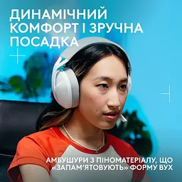 Гарнітура Logitech G321 Lightspeed White (981-001569) - мініатюра 2