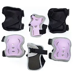 Комплект дитячий шолом та захист Yongkang GB24429-2009 S (5-9 р) фіолетовий єдиноріг (G0001135) - мініатюра 9