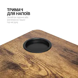 Мобільний робочий столик OfficePro Black (ODM366B) - мініатюра 11
